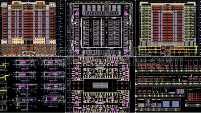 38. Download Complete Architectural Cad Files For An 18-storey Service & Residential Complex