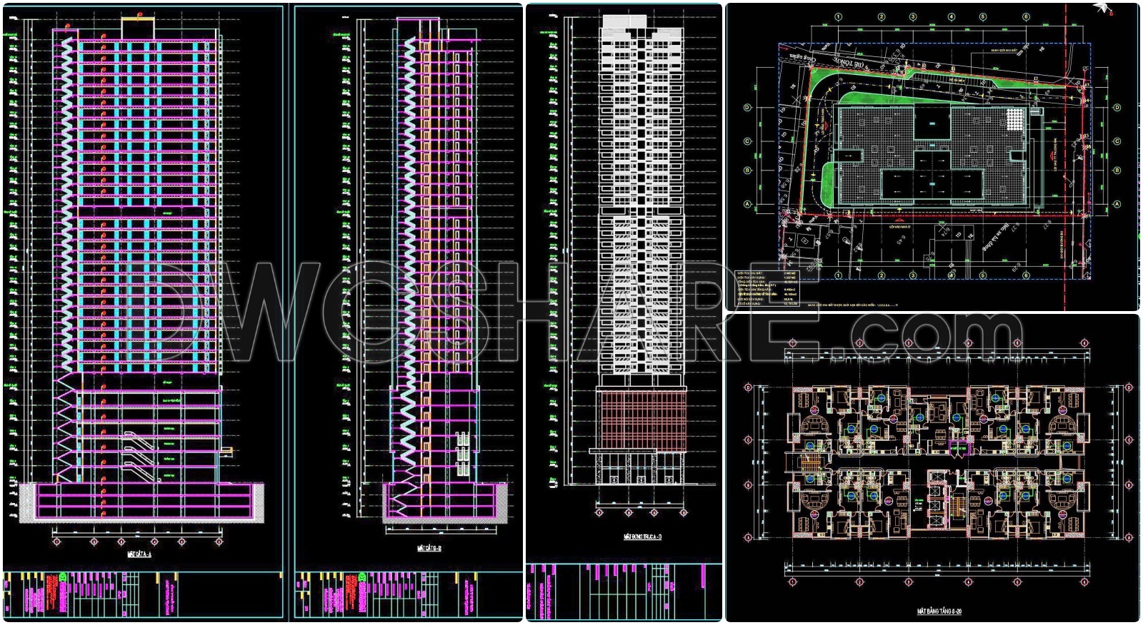 40. Architectural Design Drawings For A 35-storey Mixed-use Residential And Service Complex