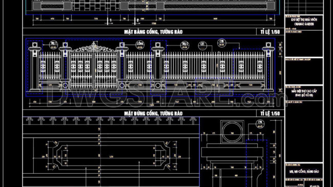 197. Download Cad Drawings For Technical Design And Construction Of Gate And Fence For Townhouse (1)