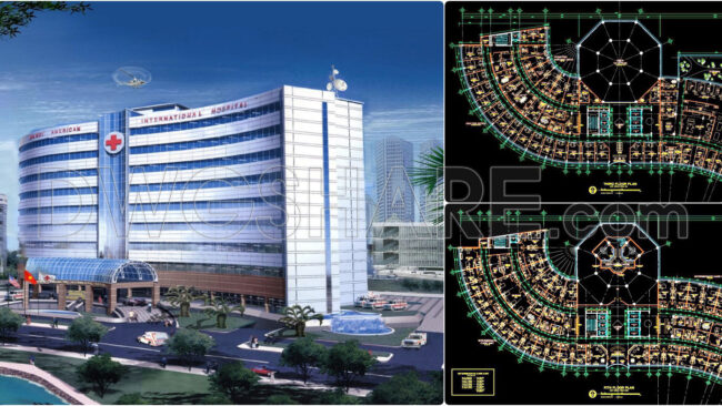 40. Download Architectural Drawings Of Viet My 9-story Hospital Autocad Dwg (2)