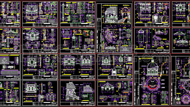 568. Download Of Cad Drawings Of European Classical Architectural Details