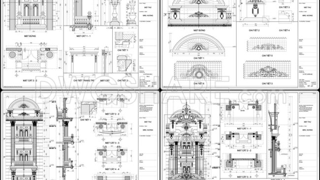 569. Download Of Cad Drawings Of European Architectural Details (5)
