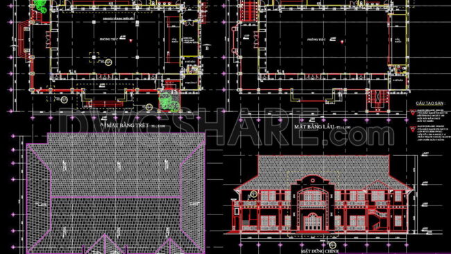 57. Download Architectural Drawings Of A 2-story Asian-style Restaurant (2)