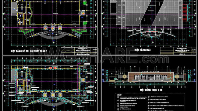 58. Download Architectural And Structural Drawings Of A 2,800m2 Wedding Convention Center (2)