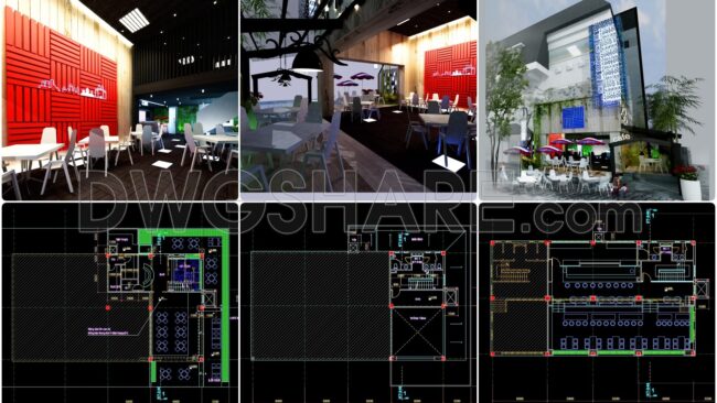 59. Download Of 3-story Coffee Shop Layout Cad Drawings (1)