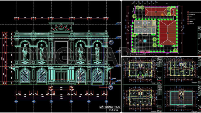 62. Download 3-story Karaoke Building Architectural Design Drawings (1)