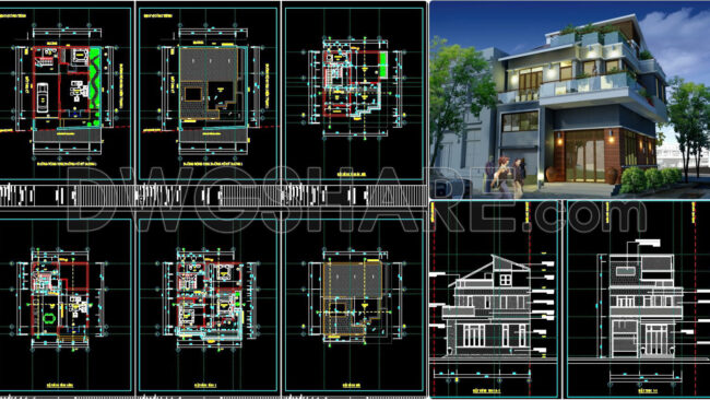 789. Download Full Architectural, Structural, And Mep Drawings For An 8m Residential House (1)