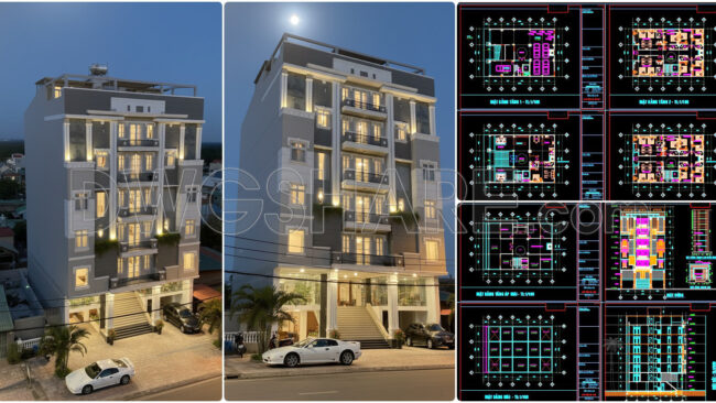 169. Download The Design Documentation For A 6-storey Mini Hotel With A Building Size Of 13.5m × 20m