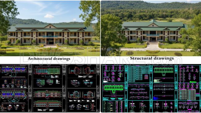 104. Download Cad Drawings Of Dormitory Design For Factory Staff And Officers