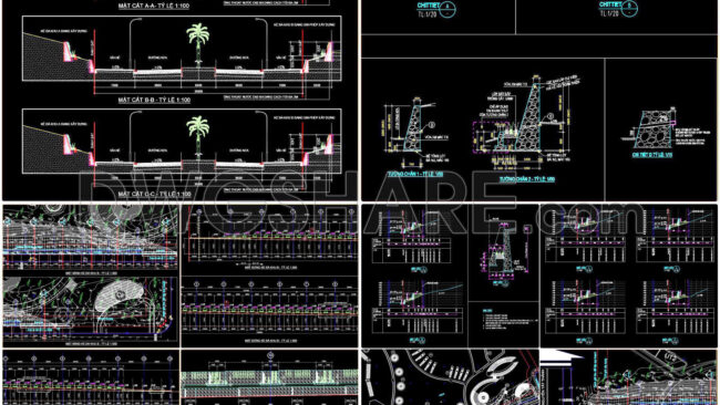 160. Download Seawall (sand Protection) Design Cad Drawing (3)