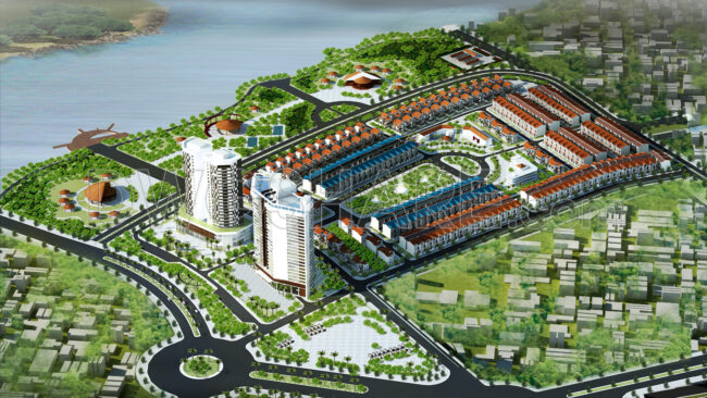 179. Autocad Landscape & Architectural Planning – South Lam River New Urban Area (3)