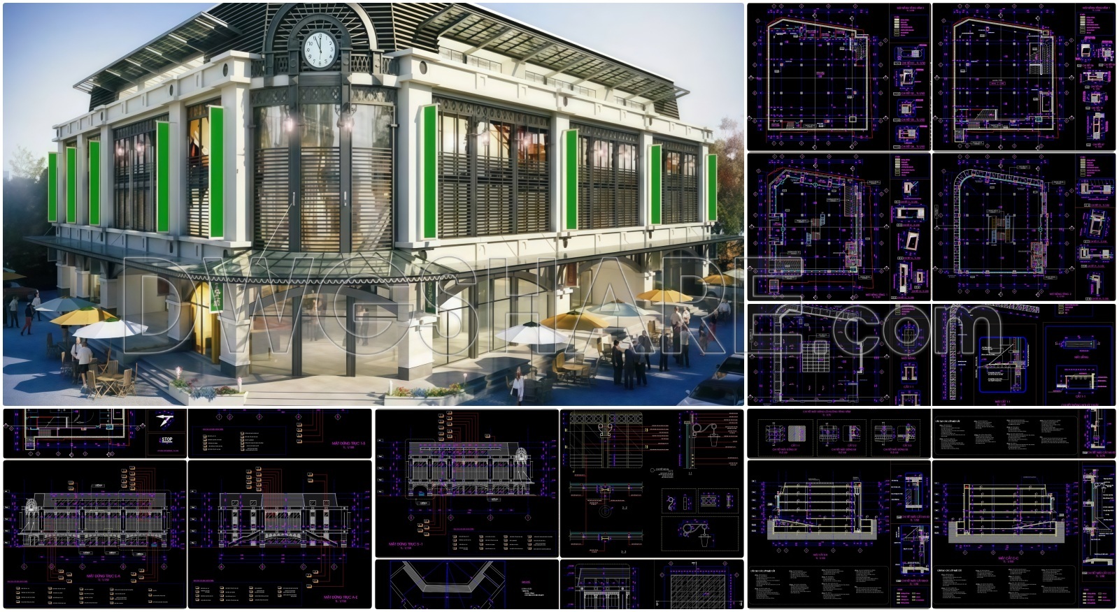 55. Download Architectural Drawings Of A 4-storey Commercial Service Supermarket (4,000 M2) (1)