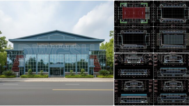 60. Download The Design Drawings Of A Multi-purpose Sports Hall With A Total Area Of 2,500 M2 (1)