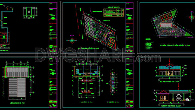 04. Download Of Gas Station Design Drawings With A Total Area Of 1,500 M2 (1)