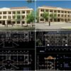106. Download The Design Drawings For A 3-story Office Building With A Total Area Of 1,080 M2 (1)