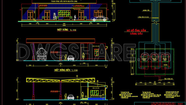 11. Download Of Gas Station Design Drawings With A Total Area Of 2,400 M2 (1)