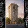 150. Download 19-story 5-star Hotel Architectural Drawings In Autocad Dwg