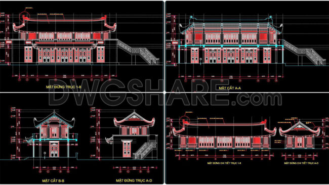 27. Download Vietnamese Water Puppet Theater Cad Drawings – Architectural Plans (1)