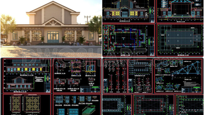 47. Download Complete Cultural Center Drawings, Including Architecture, Structural, Electrical & Plumbing Systems, And Cost Estimation