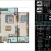 29. Download Full Interior Cad Set For 3-bedroom Apartment 130m2 (dwg Files)