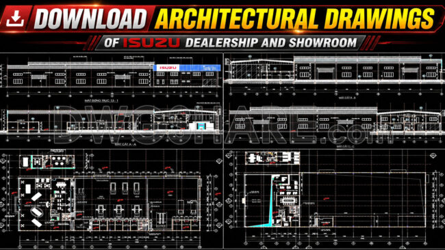 05. Download Architectural Drawings Of Isuzu Dealership And Showroom Autocad Dwg