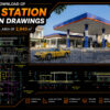 12. Download Of Gas Station Design Drawings With A Total Area Of 2,940 M2 (5)